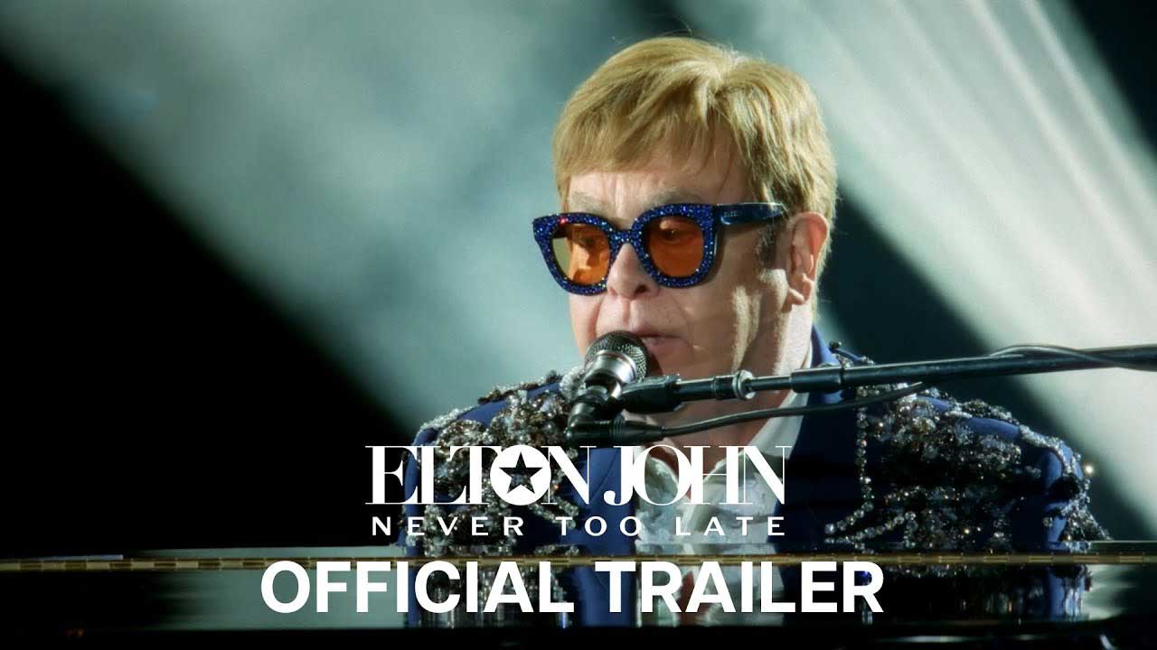 “I didn’t have anything apart from my success and my drugs”: Watch the trailer for Elton John’s career-spanning documentary Never Too Late