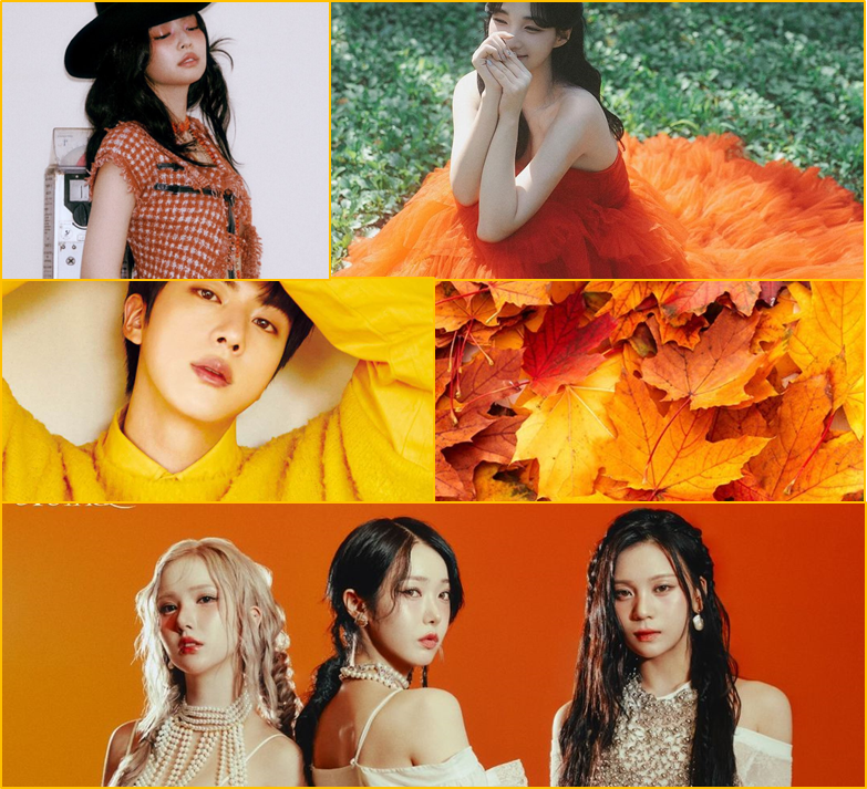 5 K-Pop Artists Flaunting Autumn Orange Vibes