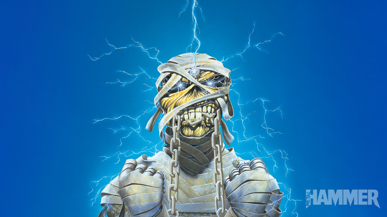 Get an exclusive Iron Maiden Powerslave Metal Hammer cover only in Tesco