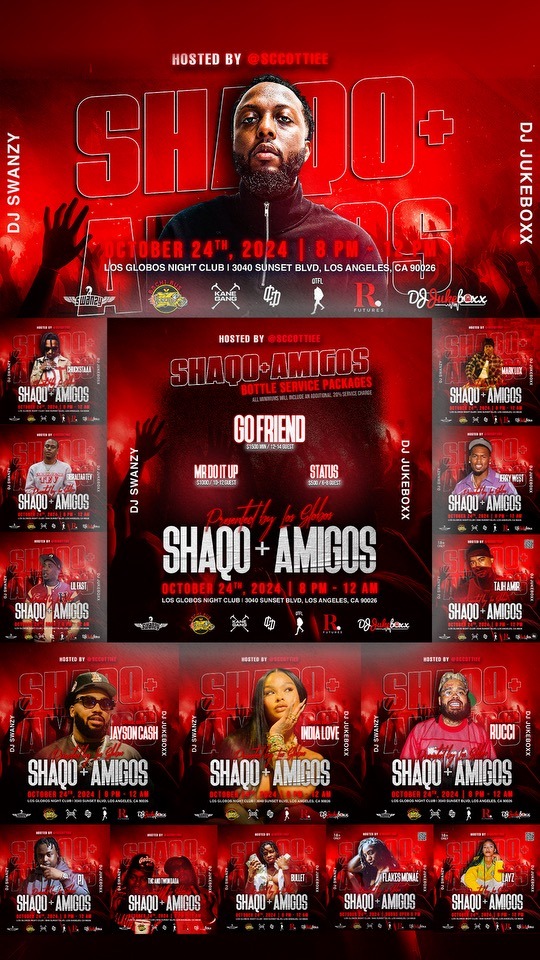 Kane Gang Presents: Shaqo & Amigos at Los Globos