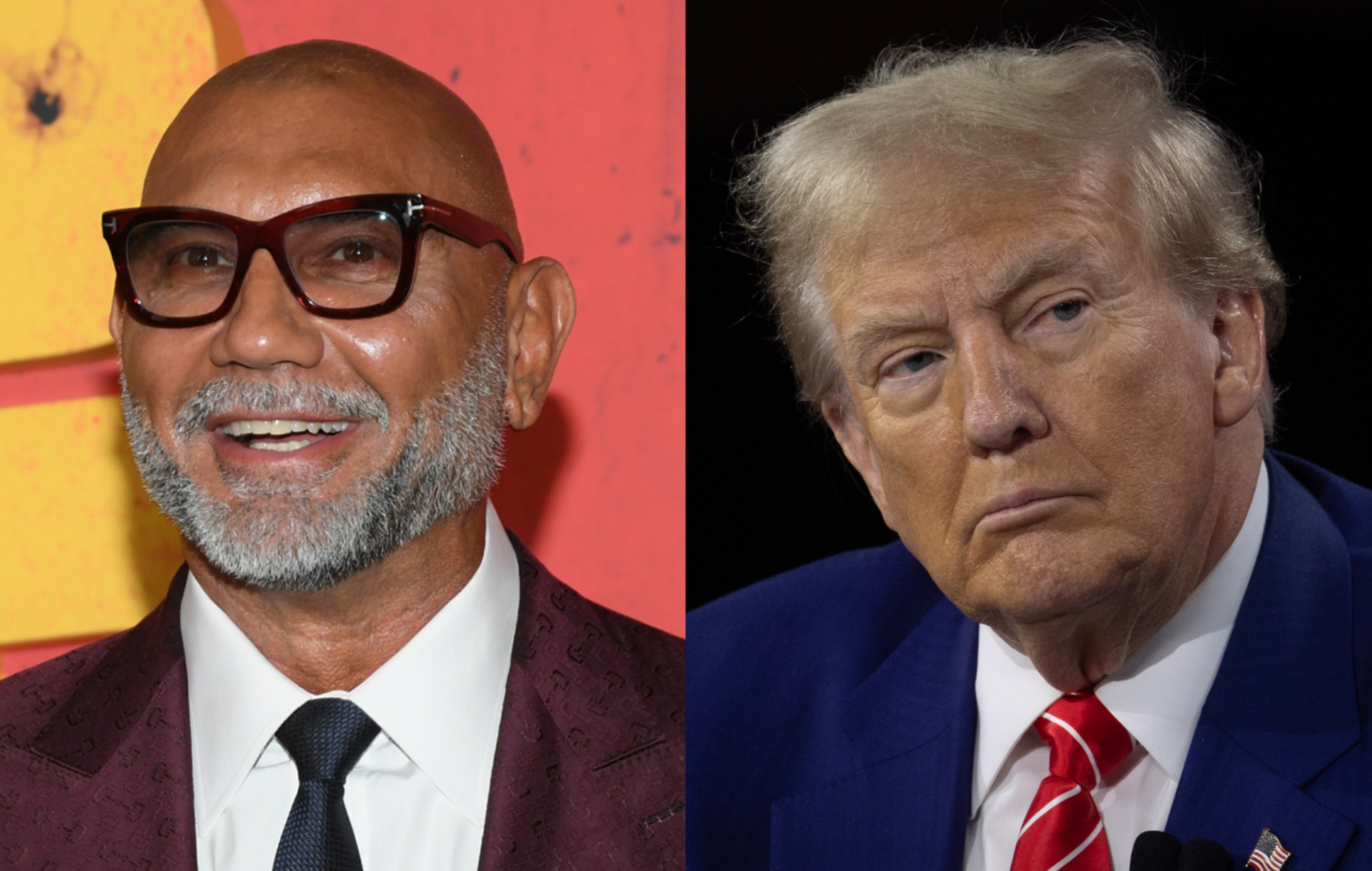 Dave Bautista roasts Donald Trump’s masculinity:  “He wears more makeup than Dolly Parton”