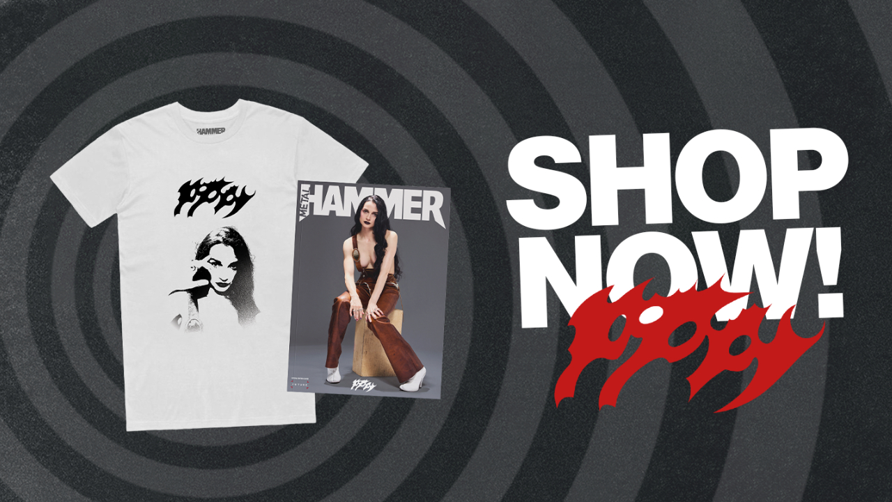 Order this exclusive Poppy bundle featuring a limited edition t-shirt and Metal Hammer cover