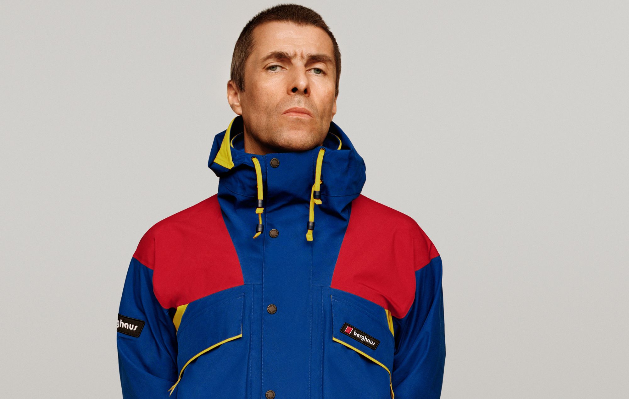 Liam Gallagher fronts Berghaus ‘ICONS’ jackets campaign, by Alasdair Mclellan 