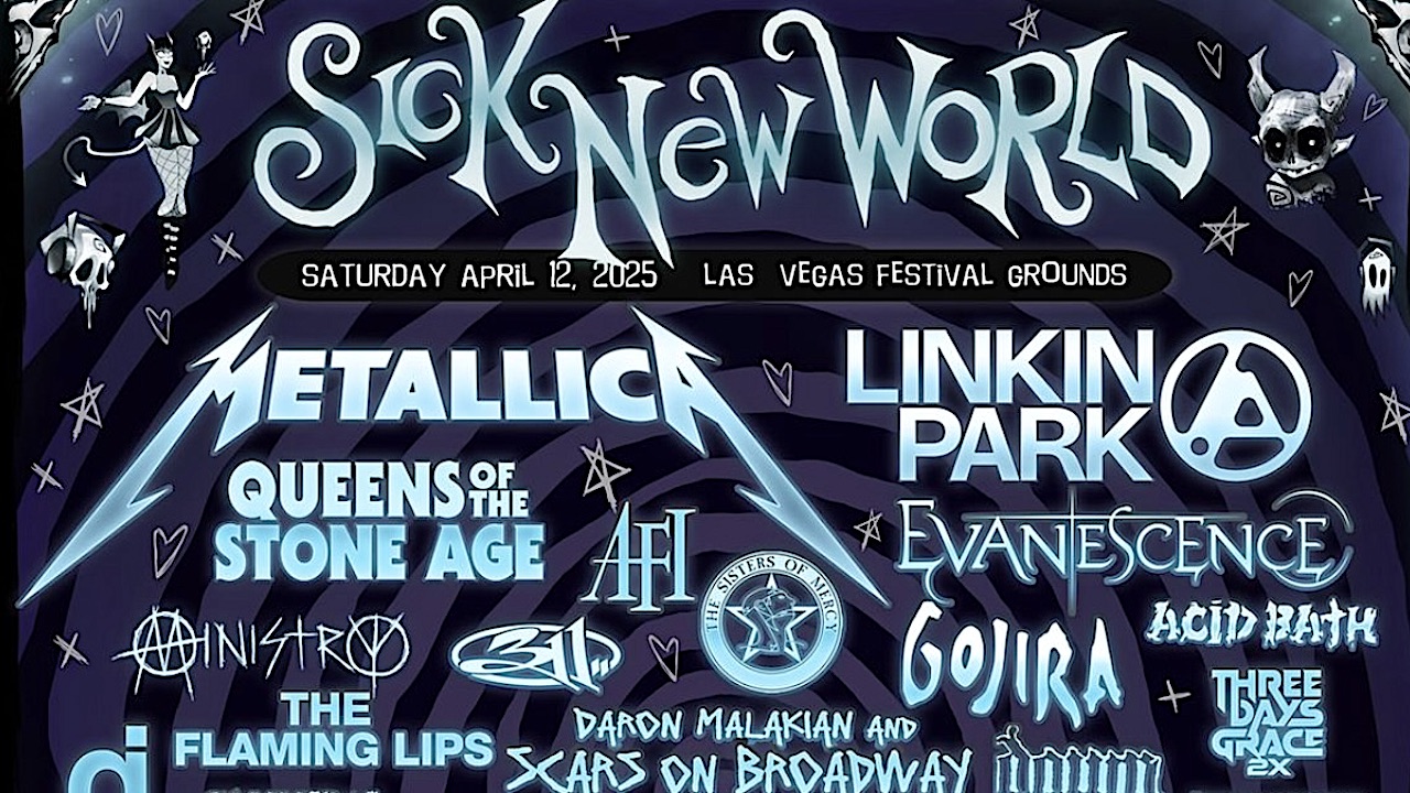 Metallica and Linkin Park to headline Sick New World 2025, with Evanescence, Queens Of The Stone Age, Gojira, AFI, Mastodon, Sisters of Mercy, Kittie, Arch Enemy, Testament and more on insanely stacked bill