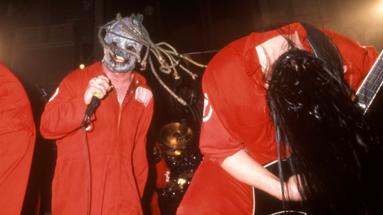 “He’s got his gas mask on, he’s all taped up and he’s flying like a bird.” Inside the chaos and carnage of Slipknot’s legendary first UK show at the London Astoria