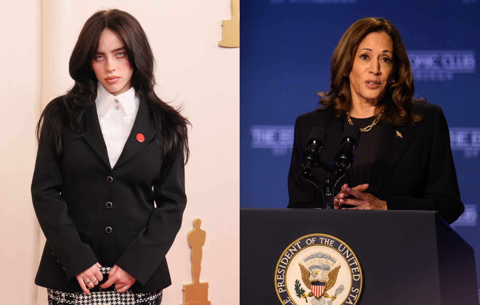 Billie Eilish says she would “feel safe as a woman in my country” with Kamala Harris as President