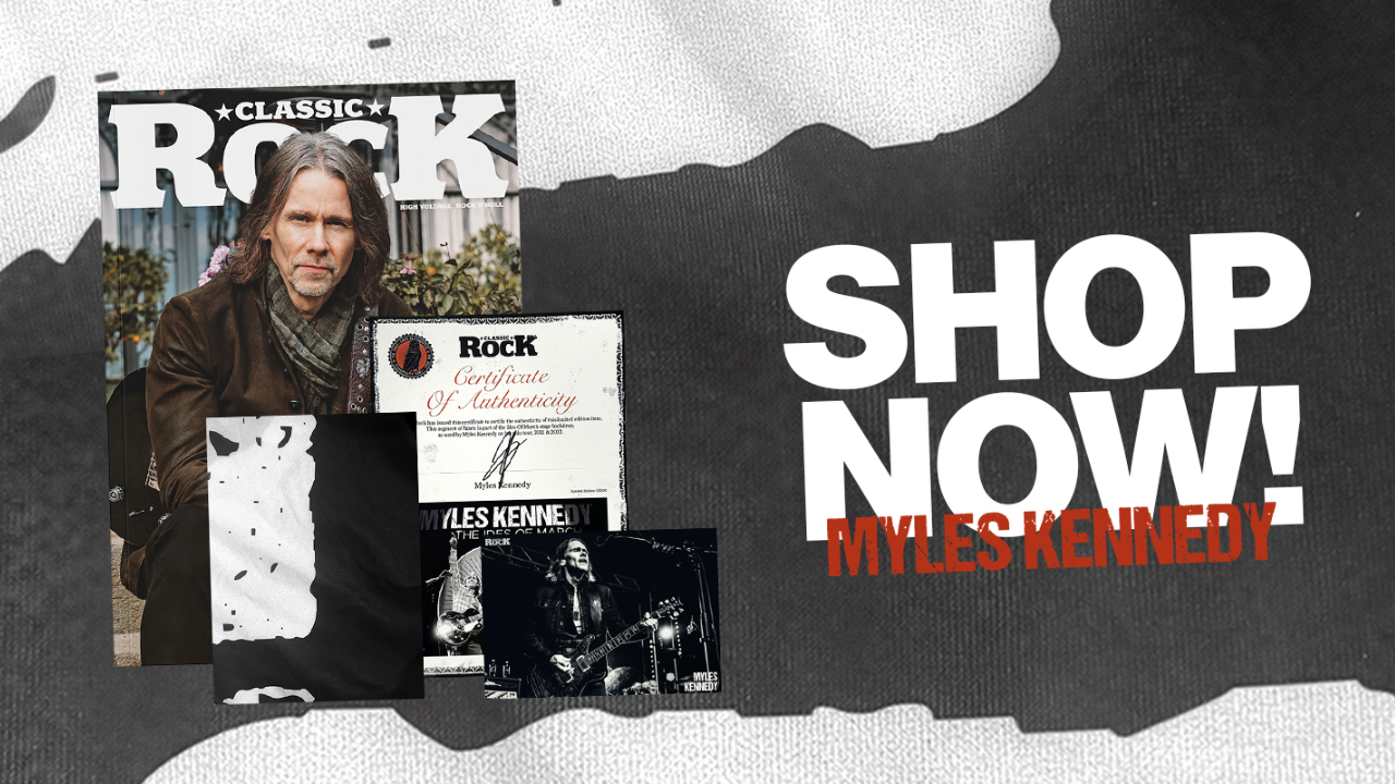 Order your limited edition Myles Kennedy x Classic Rock bundle – featuring an exclusive piece of show backdrop!