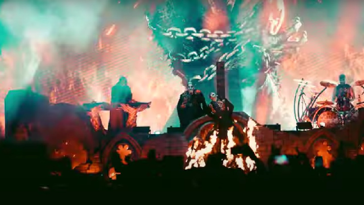 Watch Powerwolf burn Falk Maria Schlegel at the stake as they kick off their European arena tour