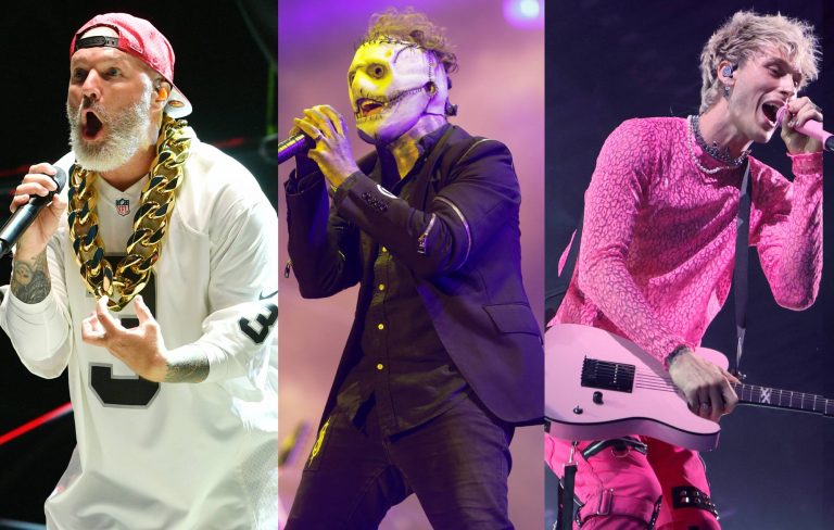 Watch Slipknot rank rockstar masks and feuds with Limp Bizkit, MGK and more on ‘Hot Ones Versus’