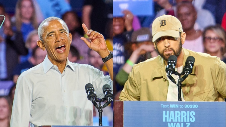 Barack Obama Recites Eminem’s “Lose Yourself” Lyrics At Kamala Harris’ Detroit Rally