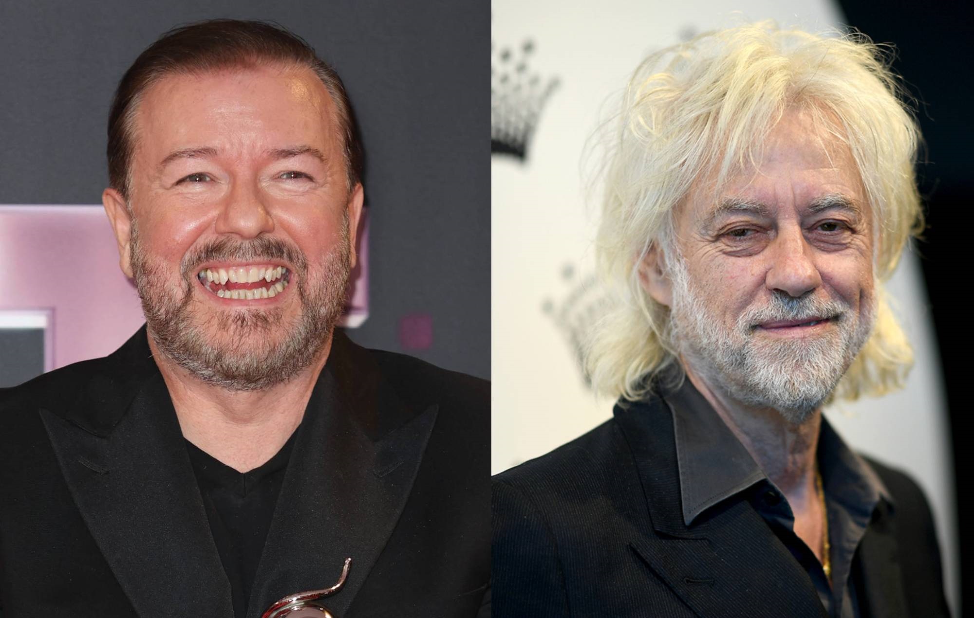 Ricky Gervias cracks joke about “sleeping in car” to unimpressed Bob Geldof on chat show