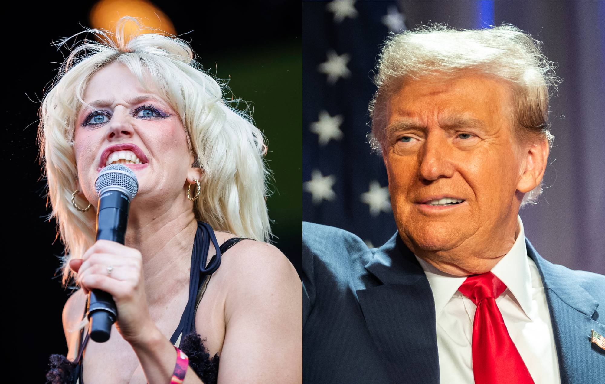 Amyl & The Sniffers’ Amy Taylor tells London crowd: “Donald Trump can eat my arse!”