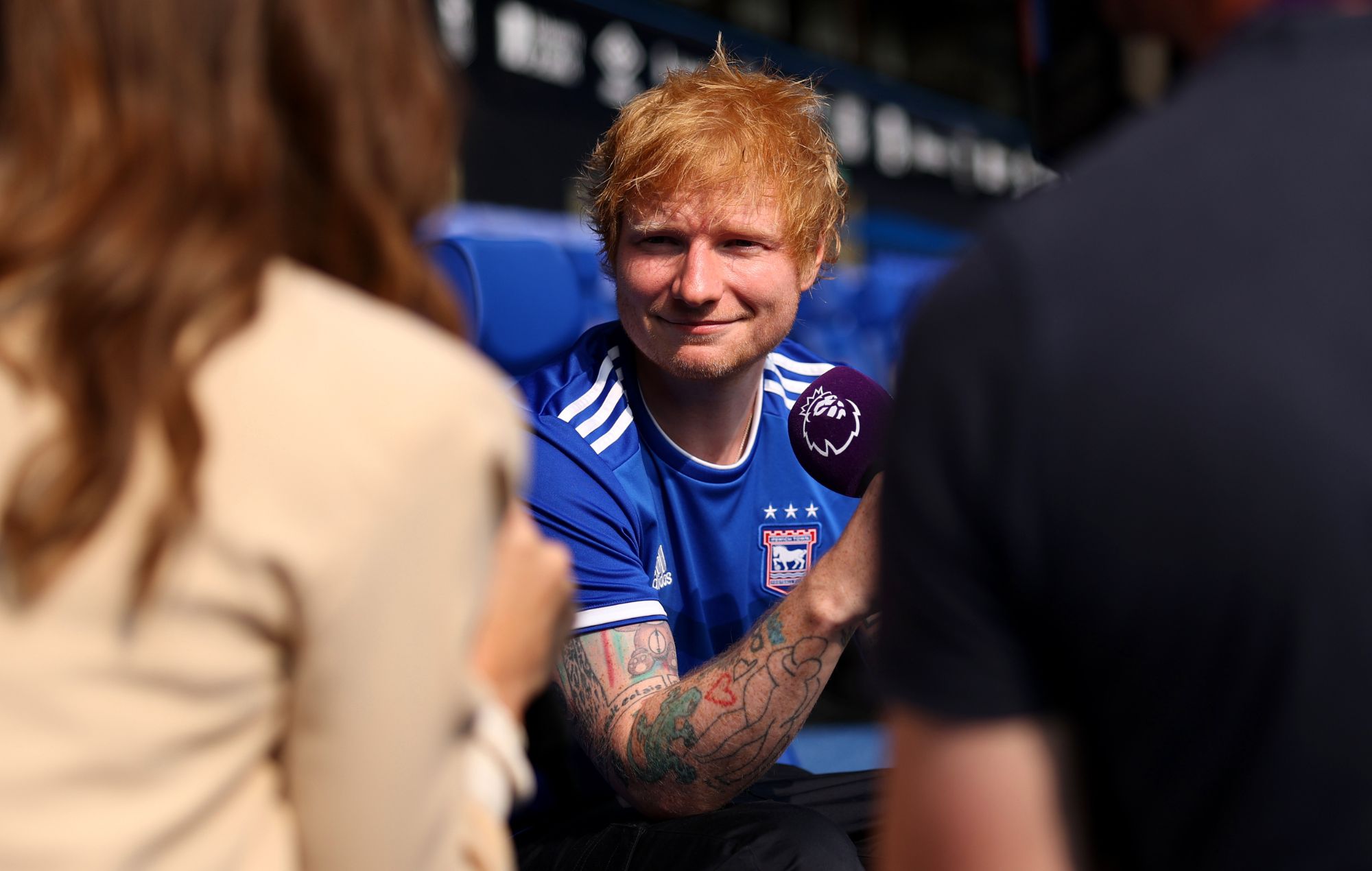 Ed Sheeran apologises to Manchester United manager Ruben Amorim for interrupting TV interview 