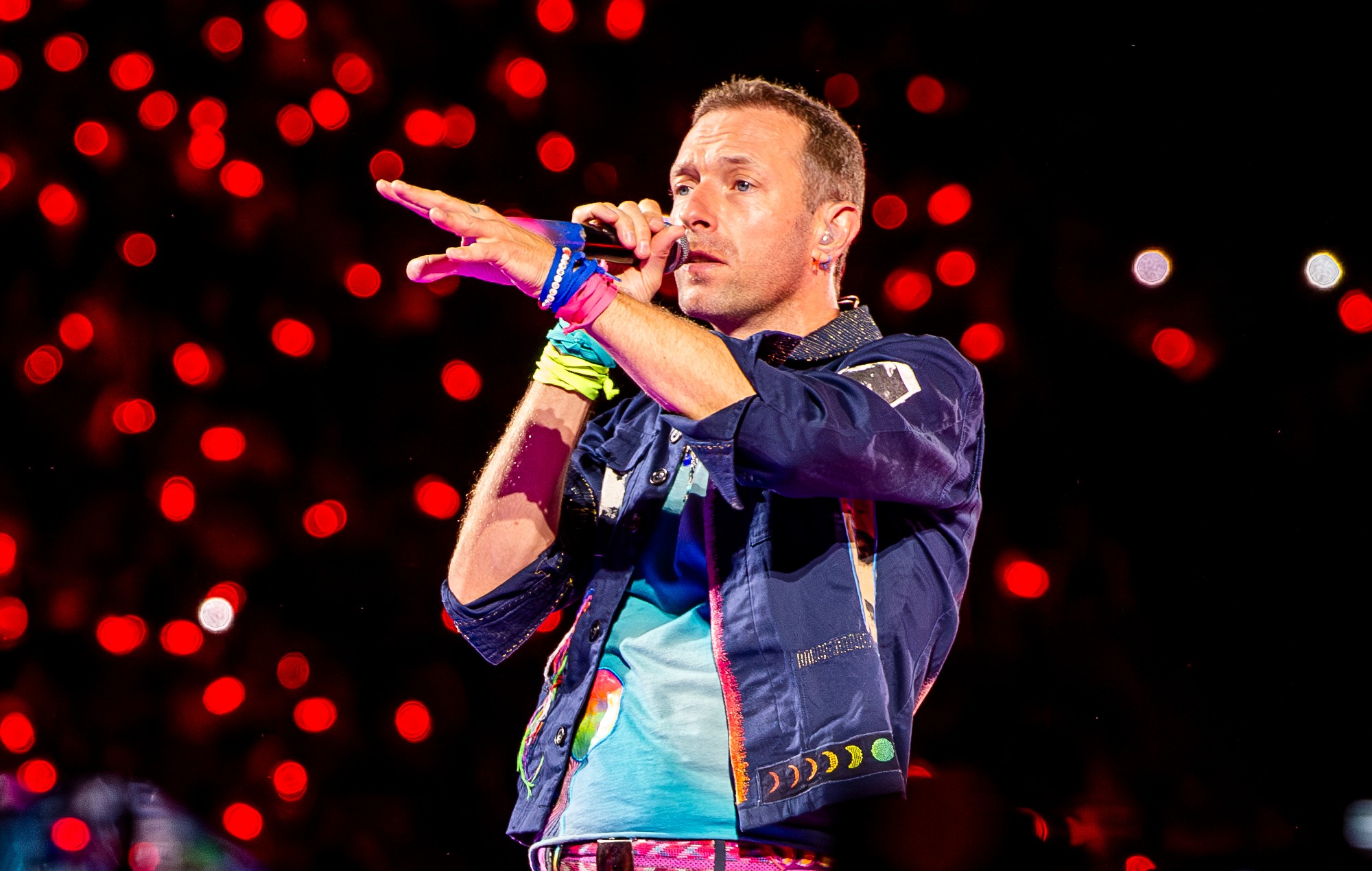 Coldplay’s Chris Martin falls through trap door while performing in Melbourne