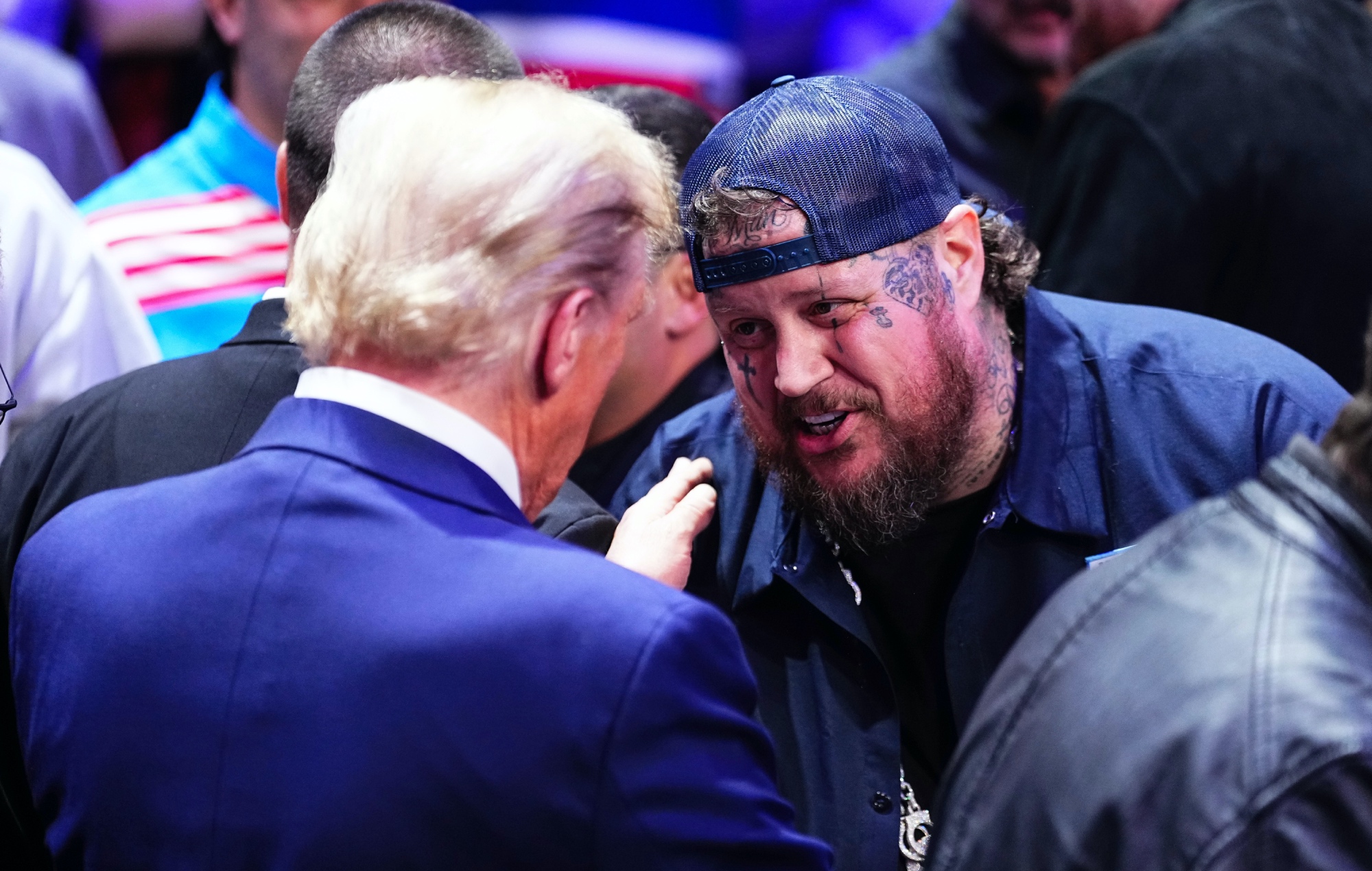 Jelly Roll speaks out after controversial meeting with Donald Trump