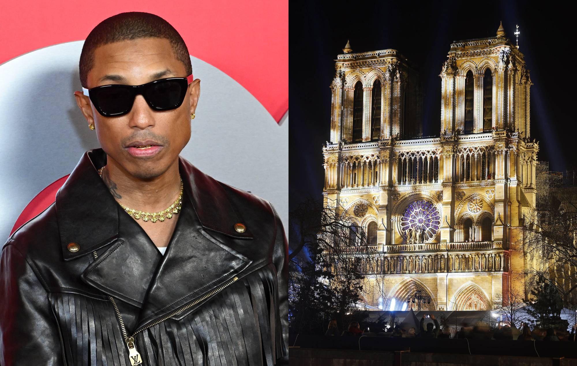 Watch Pharrell Williams perform ‘Happy’ with choir at Notre Dame Cathedral reopening