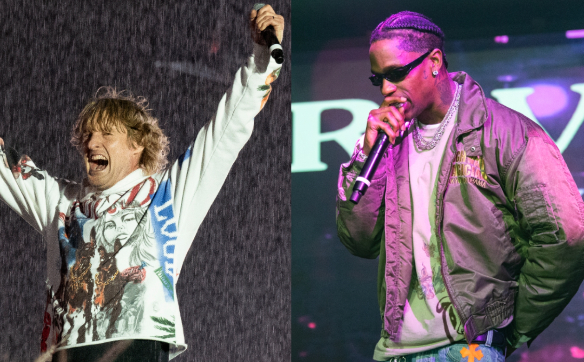 Watch Owen Wilson perform ‘FE!N’ on stage with Travis Scott at Rolling Loud Festival