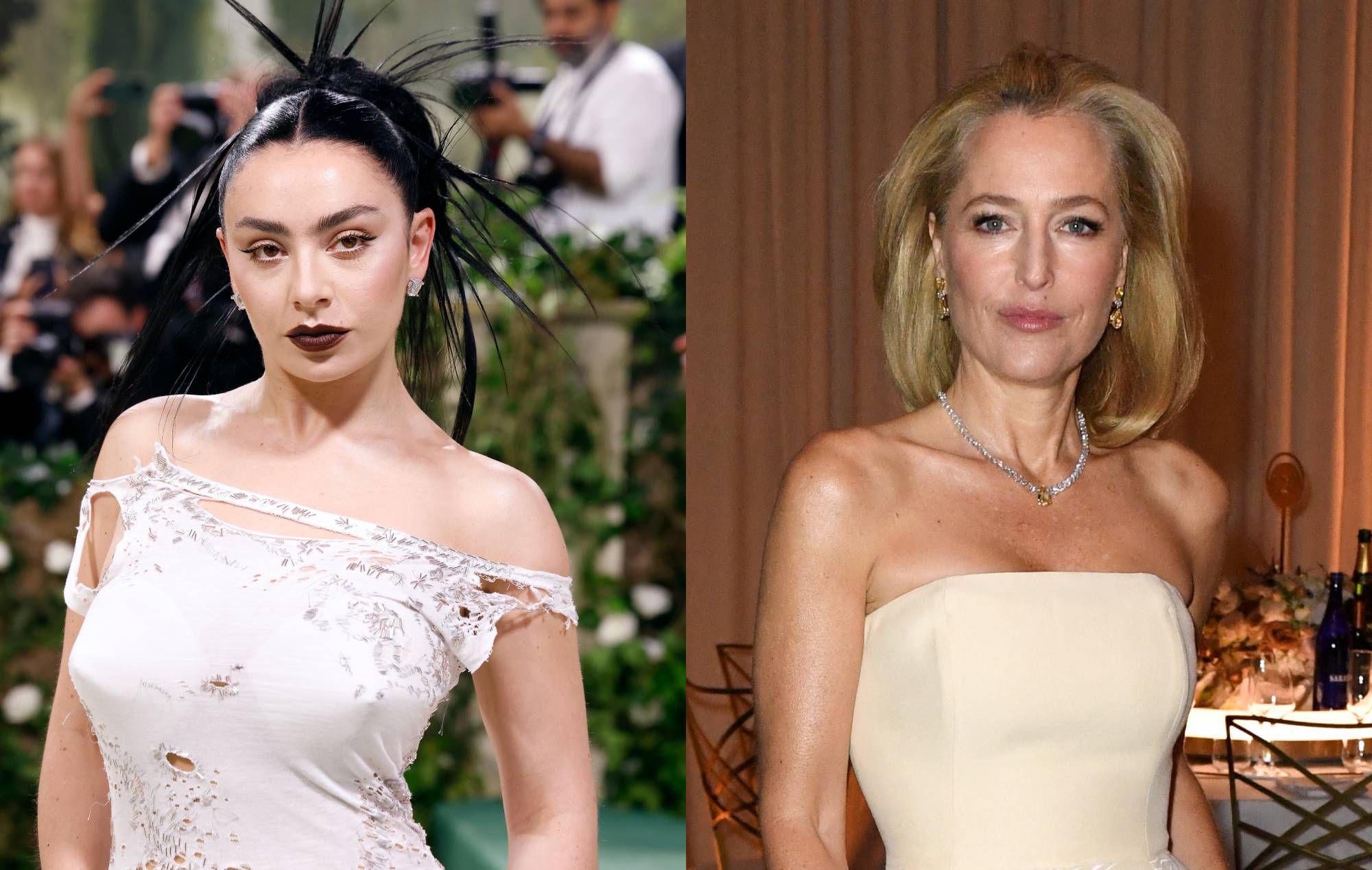 Charli XCX and Gillian Anderson exchange over being “chic and cunty”