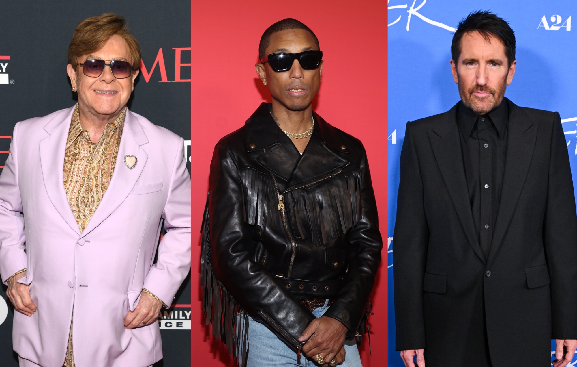 Elton John, Pharrell Williams, Trent Reznor among Oscars 2025 shortlist for Best Original Song