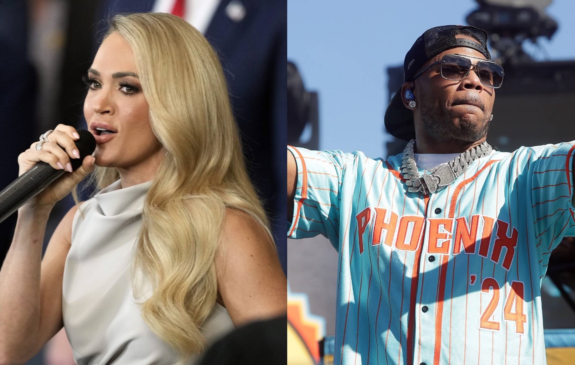 Carrie Underwood and Nelly’s streaming numbers dip after performing at Donald Trump’s inauguration