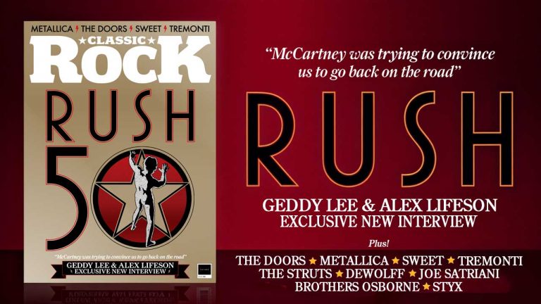 Celebrating 50 Years Of Rush: an exclusive new interview with Geddy Lee and Alex Lifeson – only in the new issue of Classic Rock