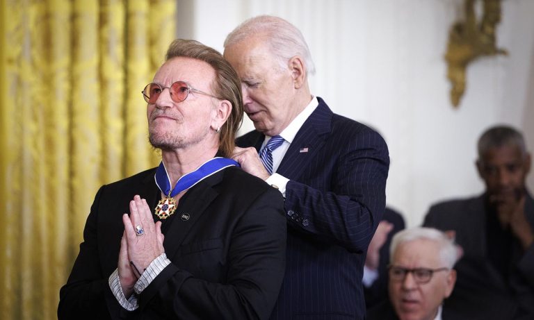 Bono Receives Presidential Medal Of Freedom