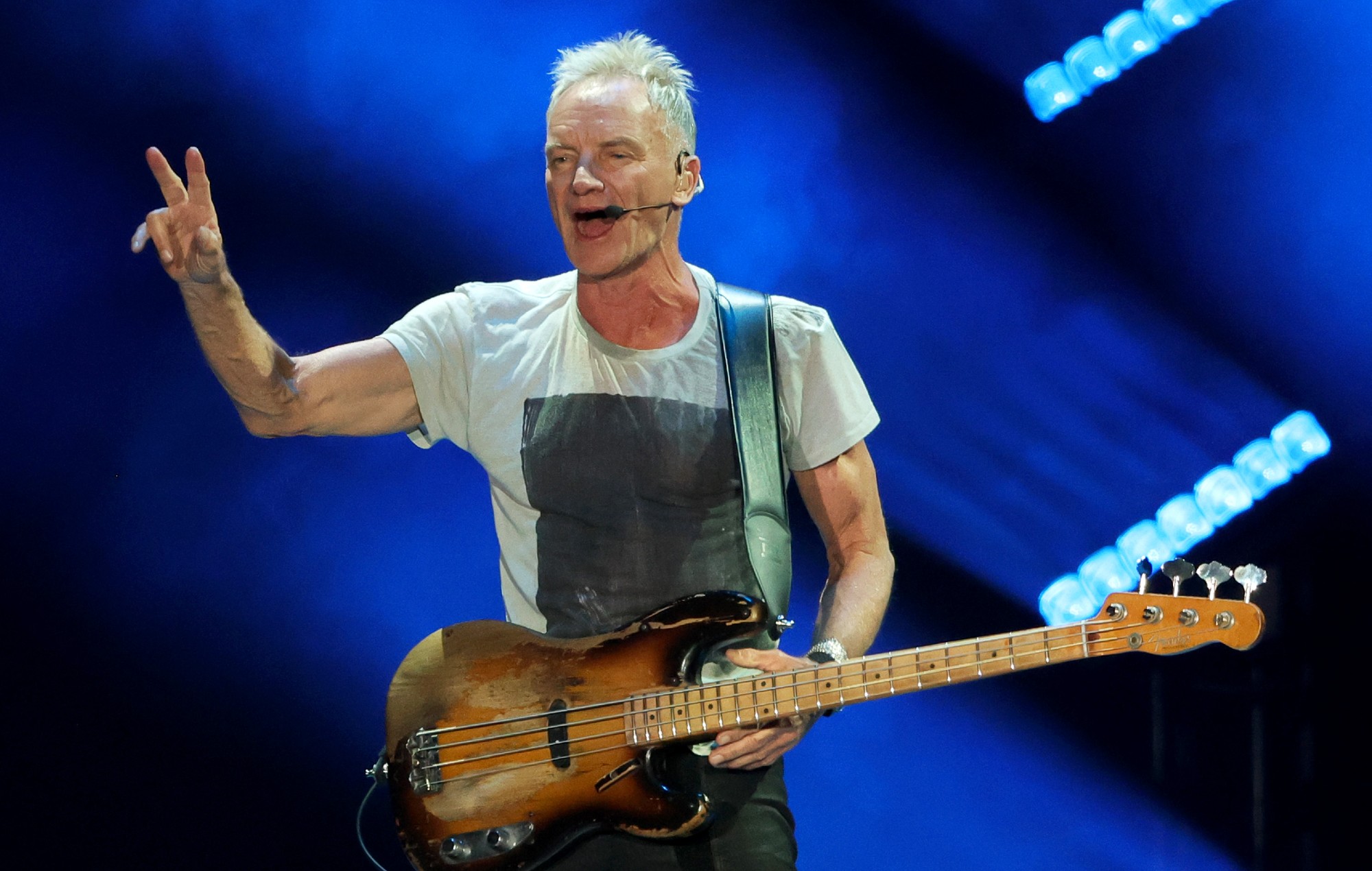 Sting postpones concerts over “temporary throat infection”