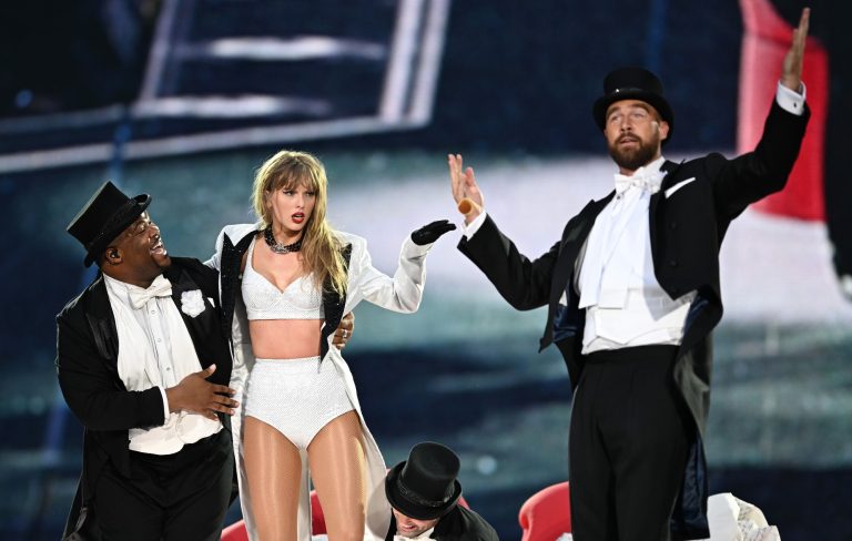 Travis Kelce teases new music from Taylor Swift