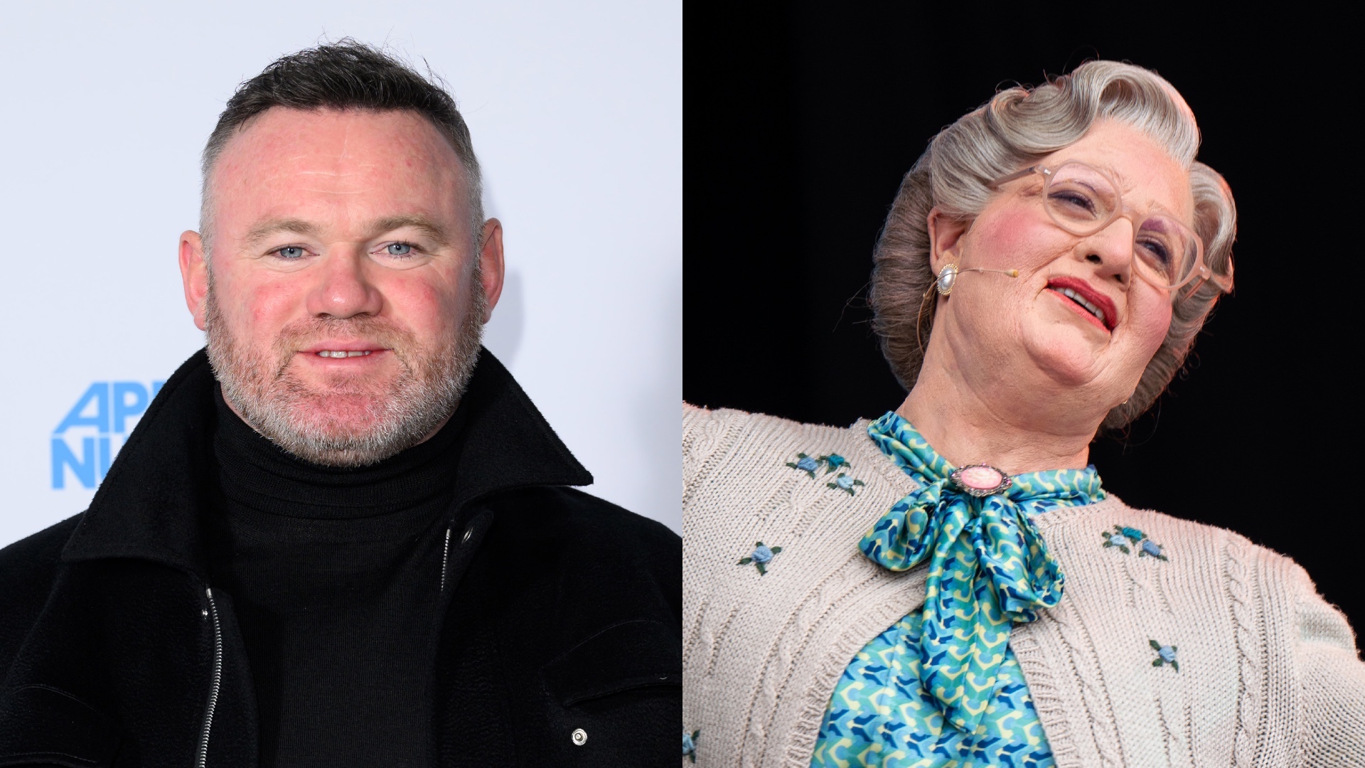 Wayne Rooney dresses up as ‘Mrs Doubtfire’ on viral date night to see musical