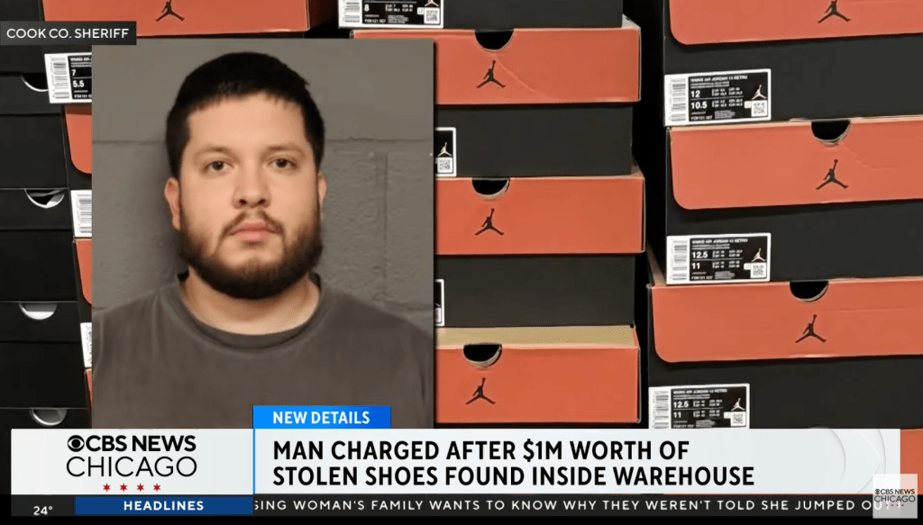 Chicago Man Busted With Almost $1M In Stolen Sneakers