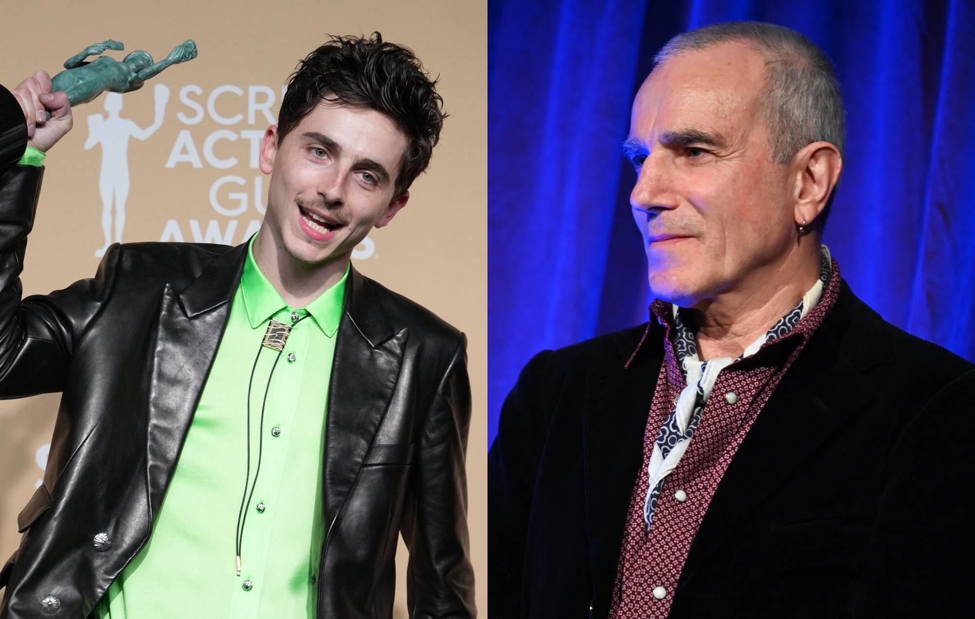 Timothée Chalamet says he’s inspired by Daniel Day-Lewis in quest “for greatness” during SAG speech