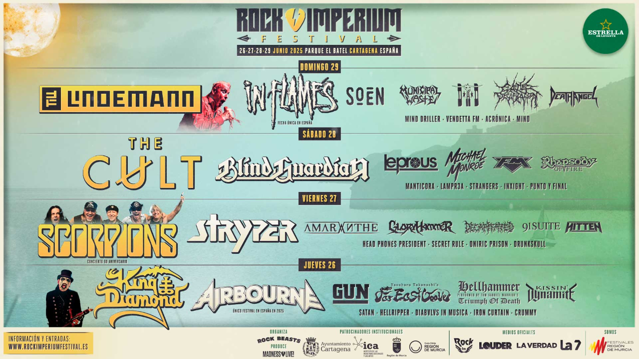 Heavy metal, classic rock, prog and beautiful Mediterranean sunshine collide at Spain’s Rock Imperium – one of the most stunning and unique festivals in the world
