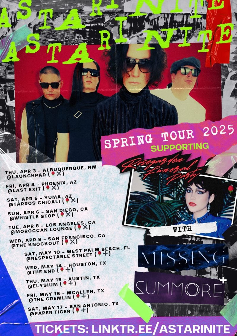 Astari Nite Strike an Artistic Pose in Their Vivid Video for “Unisex Games” — Tour Dates Announced with Rosegarden Funeral Party, Missing, and Summore!