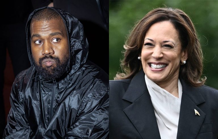 Kanye West apologises to Kamala Harris on social media return