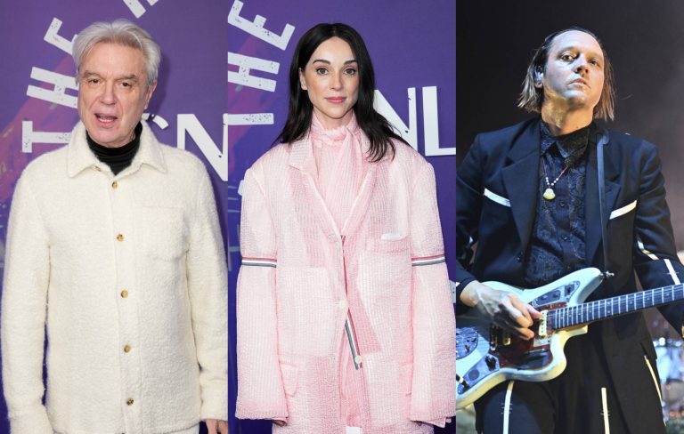 Watch David Byrne, Arcade Fire and St. Vincent cover David Bowie’s ‘Heroes’ for ‘SNL50’