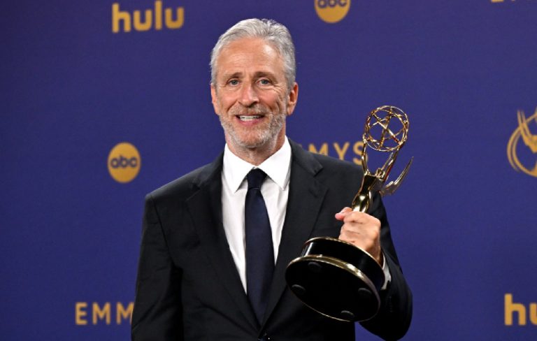 Jon Stewart cuts hand open with smashed coffee mug during impassioned speech on ‘Daily Show’