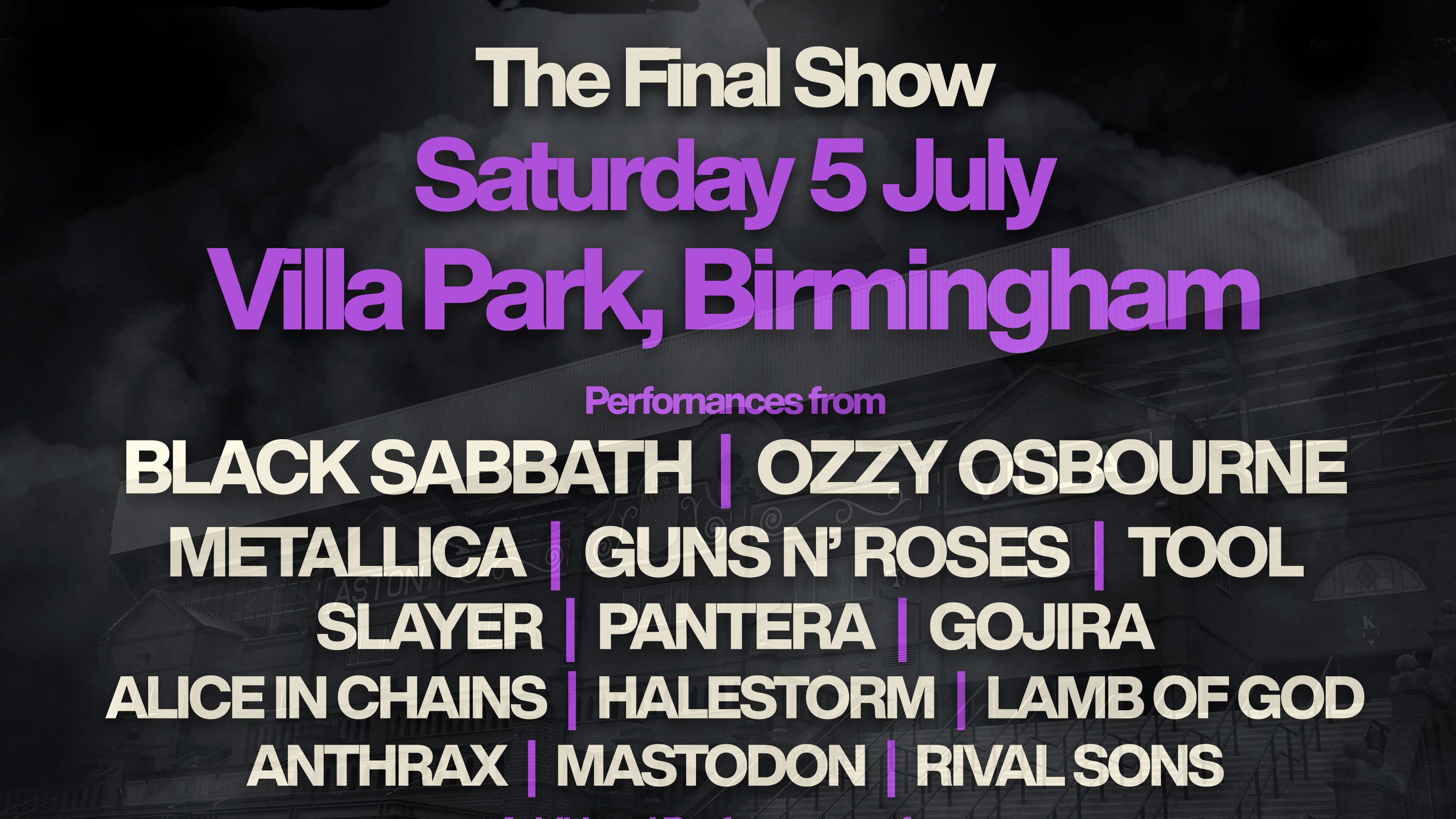 Tool, Guns N’ Roses and Rival Sons added to Black Sabbath’s Back To The Beginning final show line-up