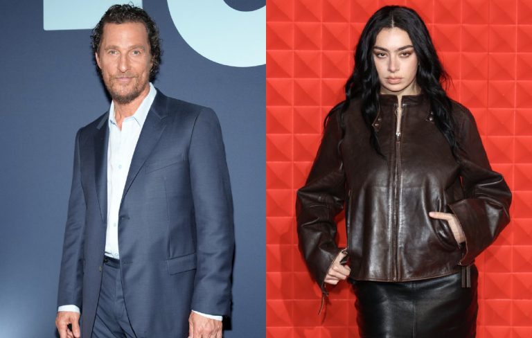 Matthew McConaughey pitches Charli XCX in the boardroom for Uber Eats Super Bowl advert