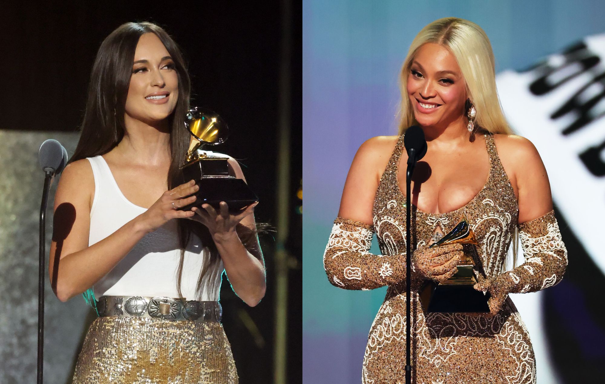 Kacey Musgraves goes viral for reaction to Beyoncé beating her to ‘Best Country’ win at Grammys 