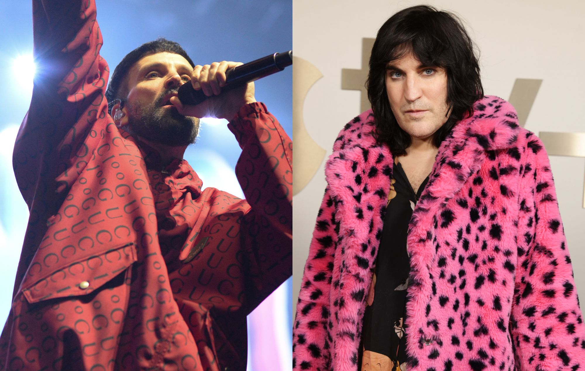 Watch Noel Fielding join Kasabian on stage in London and joke about doing Jaeger shots with Prue Leith backstage 
