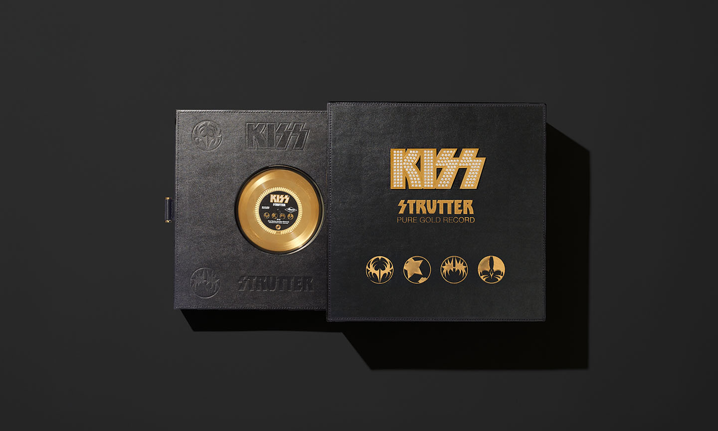 KISS Celebrate 50 Year Of ‘Strutter’ With Playable Gold Records