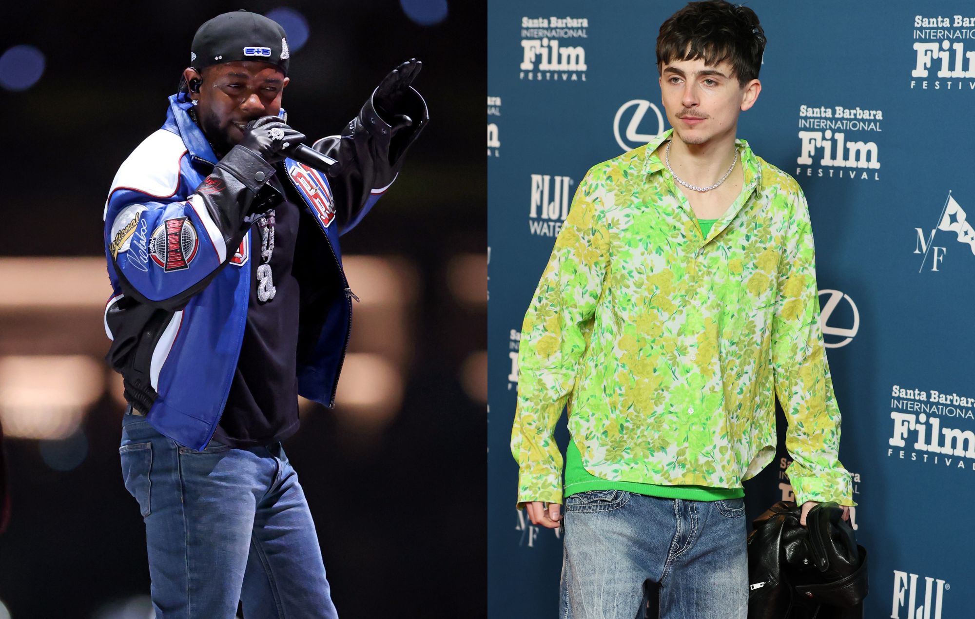 Kendrick Lamar’s women’s Super Bowl boot-cut jeans were originally meant for Timothée Chalamet
