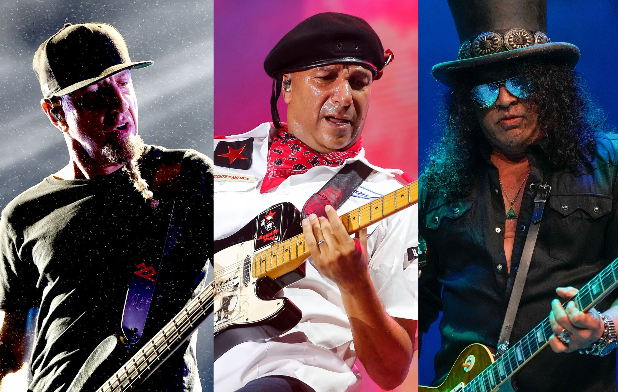 Watch Tom Morello, Slash and System Of A Down’s Shavo Odadjian play AC/DC covers at LA wildfire benefit gigs