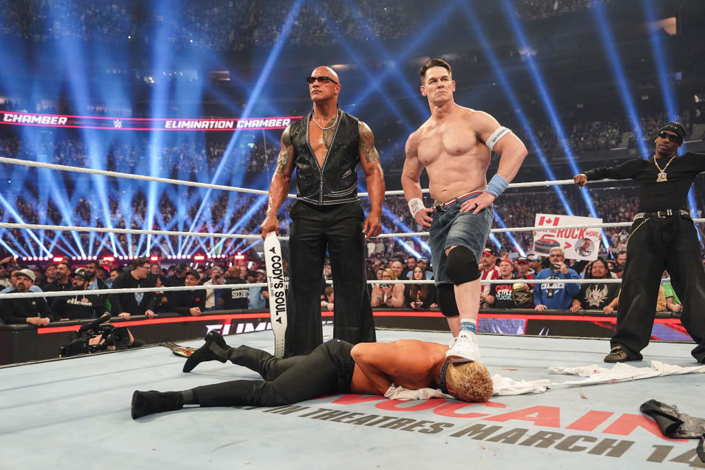 Travis Scott Injured Cody Rhodes With His Pimp Slap At WWE’s ‘Elimination Chamber’