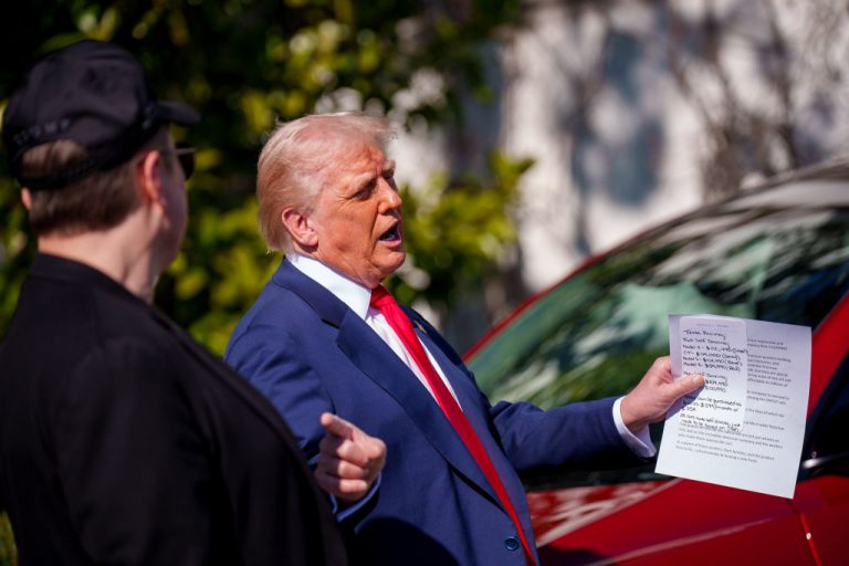 Donald Trump Reduced To An EV Salesman During Tesla Car Show On White House Lawn, X Blinks In “Hatch Act” Violation