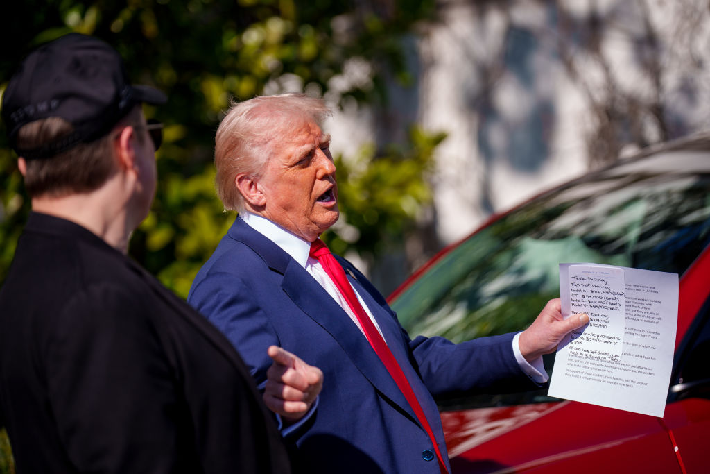Donald Trump Reduced To An EV Salesman During Tesla Car Show On White House Lawn, X Blinks In “Hatch Act” Violation