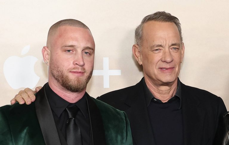 Tom Hanks and son Chet recreate ‘Forrest Gump’ for new music video