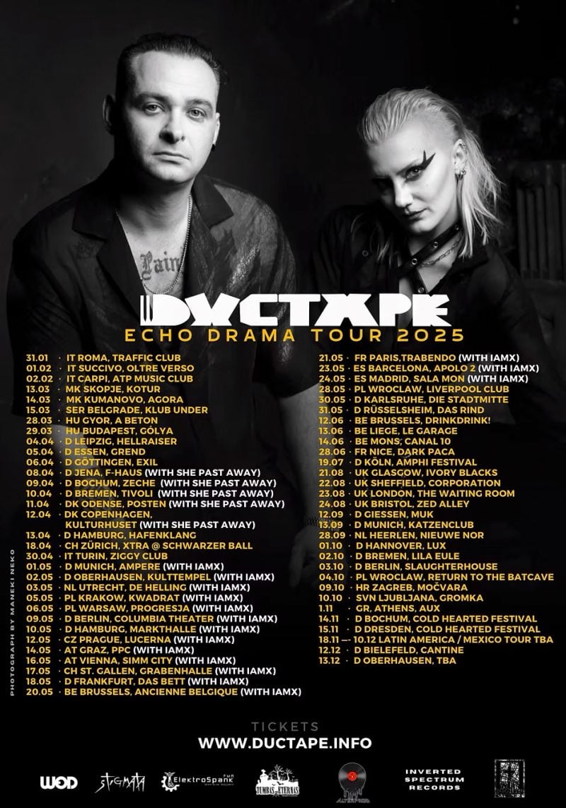 Reflections of Darkness: An Interview with Turkish Darkwavers Ductape — European Tour Dates with IAMX Announced