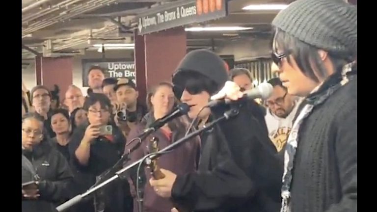 Watch Ed Sheeran cover Chappell Roan’s Pink Pony Club on the New York subway while disguised as an emo busker