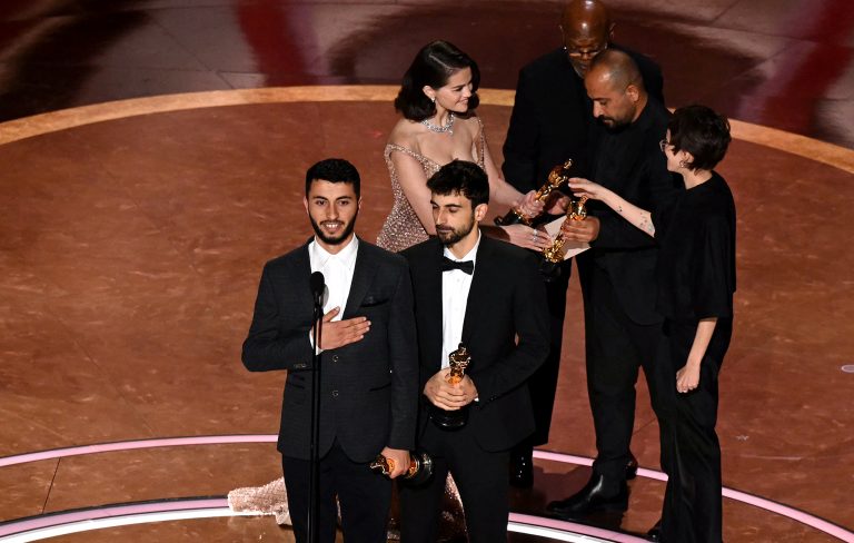 Best Documentary Oscar winner ‘No Other Land’ praised for “moving” speech on Palestine